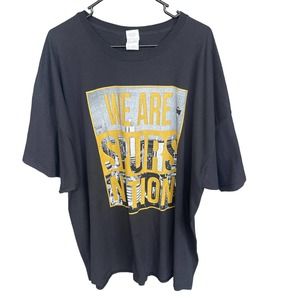 Jerzees San Antonio Spurs Shirt Adult 4XL Black Basketball Short Sleeve‎